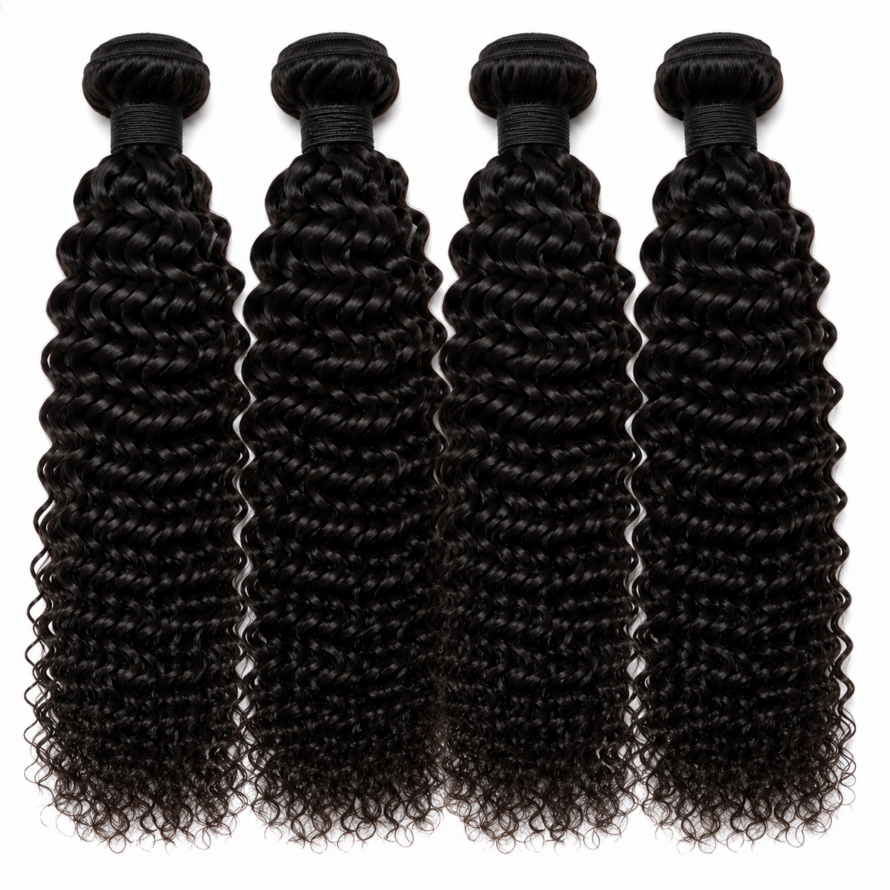 Virgin Burmese Curly Bundles – 4 Bundles