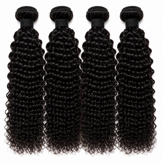 Virgin Burmese Curly Bundles – 4 Bundles